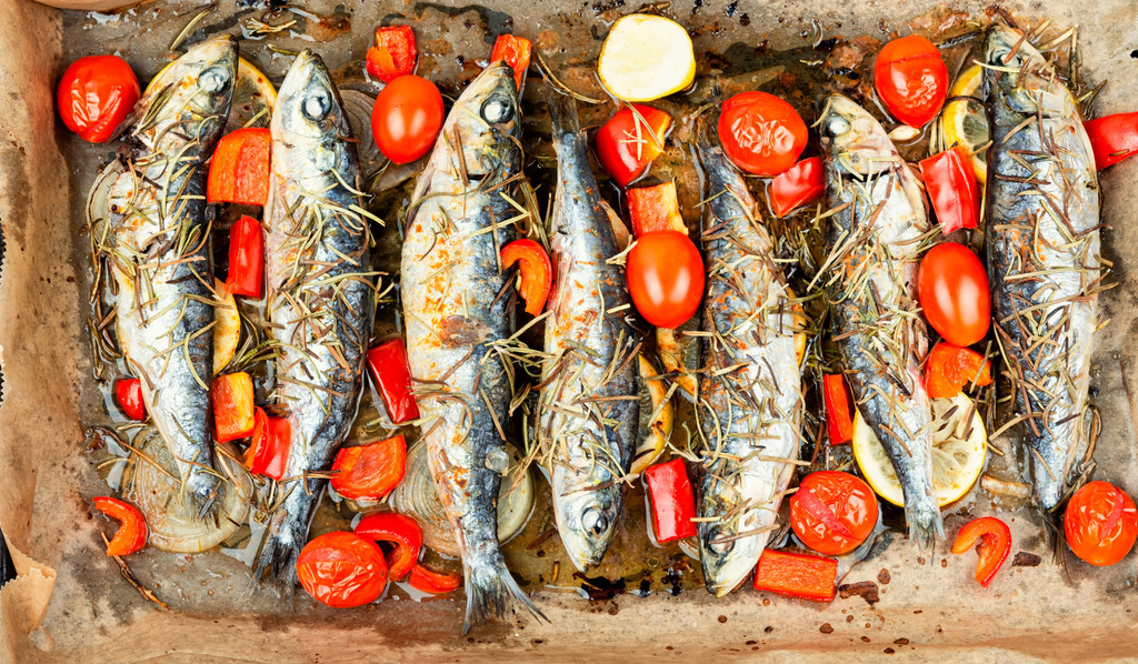 Σαρδέλες με λαχανικά